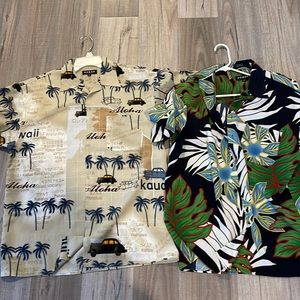 2 Hawaiian shirts